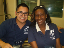YLF Co-Facilitators Michael and Amy. Michael and Amy